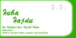 huba hajdu business card